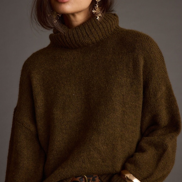 12th Tribe Cedar Oversized Sweater Turtleneck Size XS - Picture 3 of 3